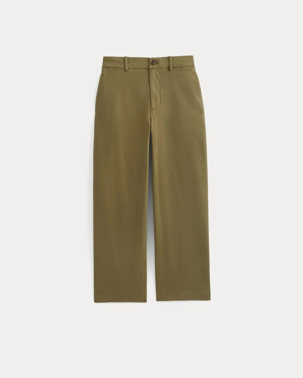 KumsFashions Baggy Chino in Olive - 32L Comfort Stretch