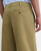 KumsFashions Baggy Chino in Olive - 32L Comfort Stretch