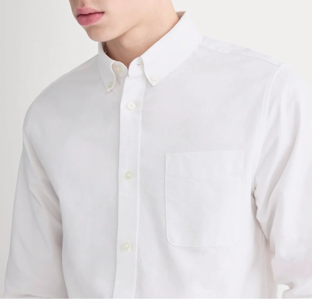 KumsFashions Classic Oxford Shirt | White | Standard Fit