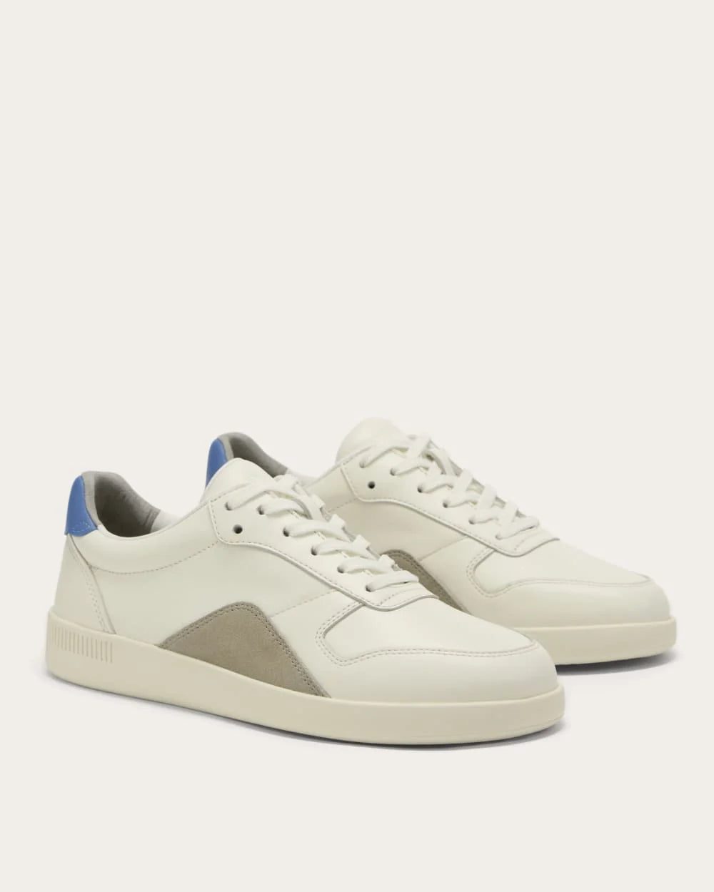 KumsFashions Court Sneaker - Canvas Tan / Bluebell / Trench Coat