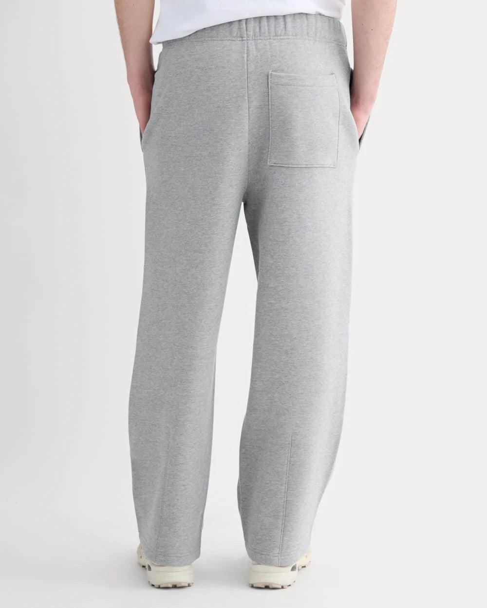 KumsFashions Luxe Fleece Pleated Sweatpant – Vintage Heather Grey