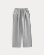 KumsFashions Luxe Fleece Pleated Sweatpant – Vintage Heather Grey