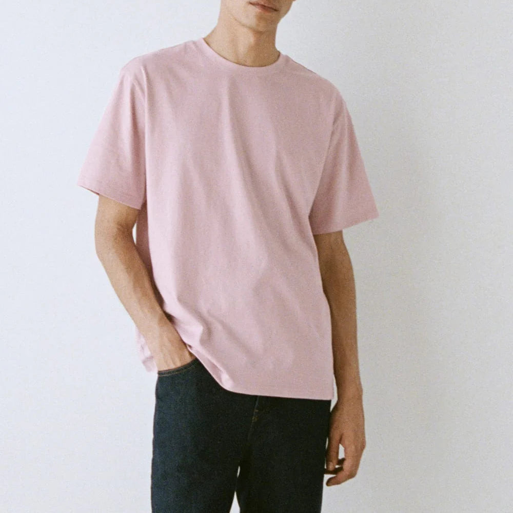 KumsFashions Archive Standard-Fit Cotton Crew Tee in Burnished Lilac