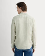 KumsFashions Men's Classic Linen Shirt – Elm Gingham