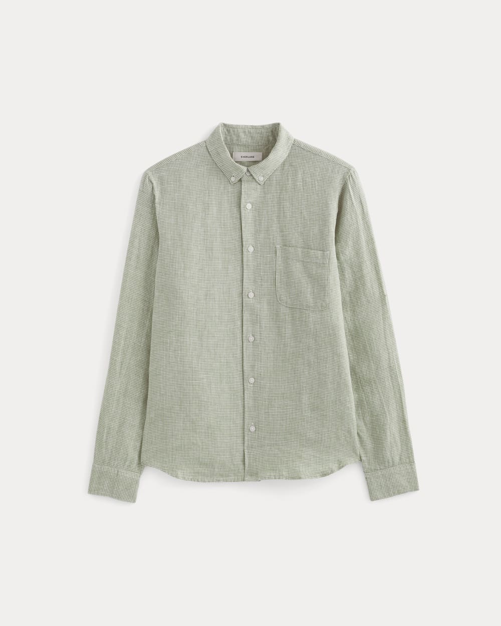 KumsFashions Men's Classic Linen Shirt – Elm Gingham