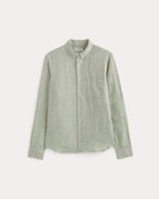 KumsFashions Men's Classic Linen Shirt – Elm Gingham