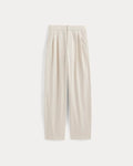 KumsFashions Men's Pull-On Easy Trouser in Birch - Relaxed Fit Organic Cotton Twill