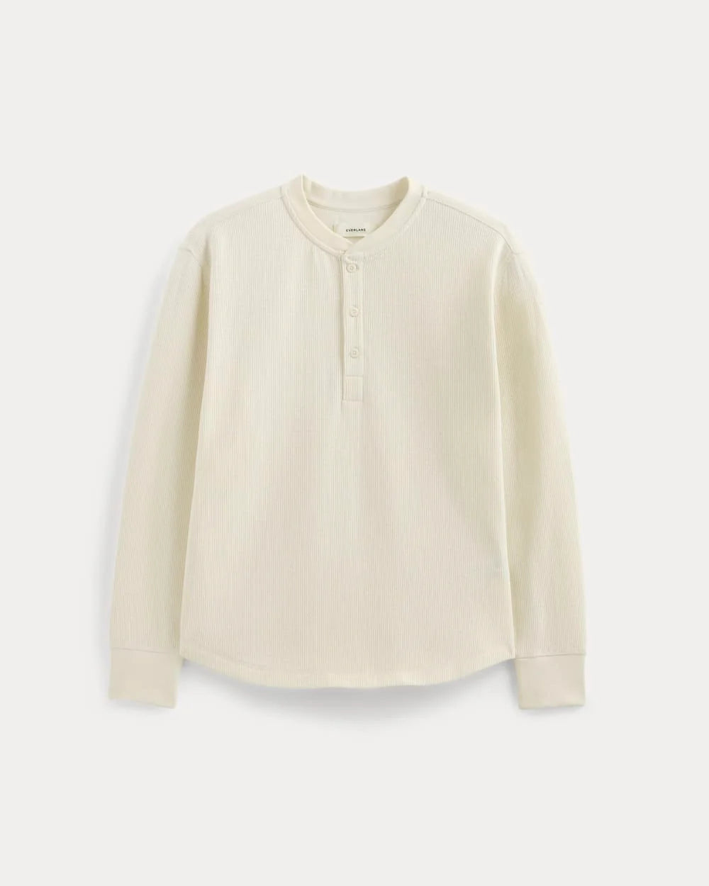 KumsFashions Men's Thermal Cozy Waffle Henley – Bone