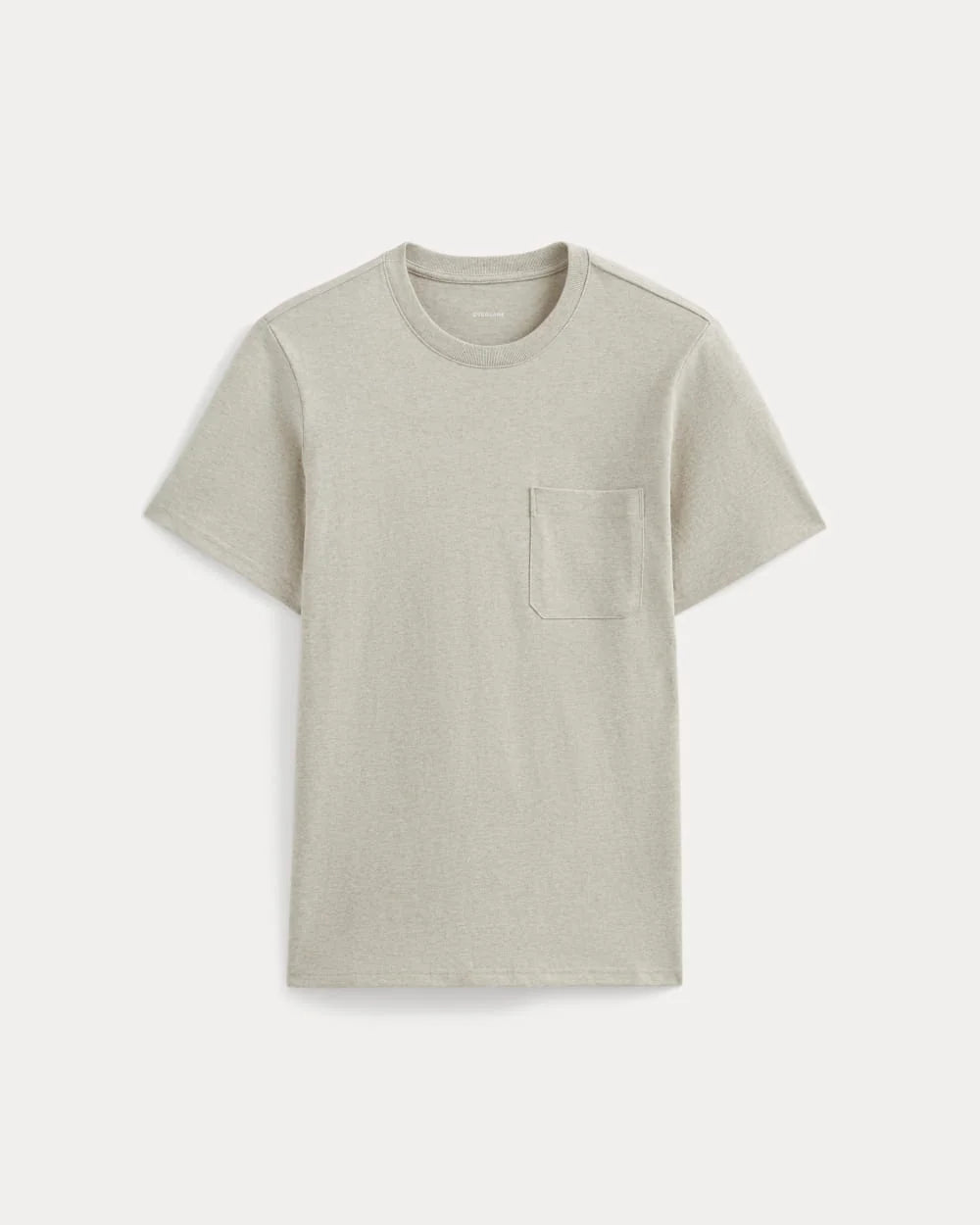 KumsFashions Premium Weight Pocket Tee – Heather Oatmeal