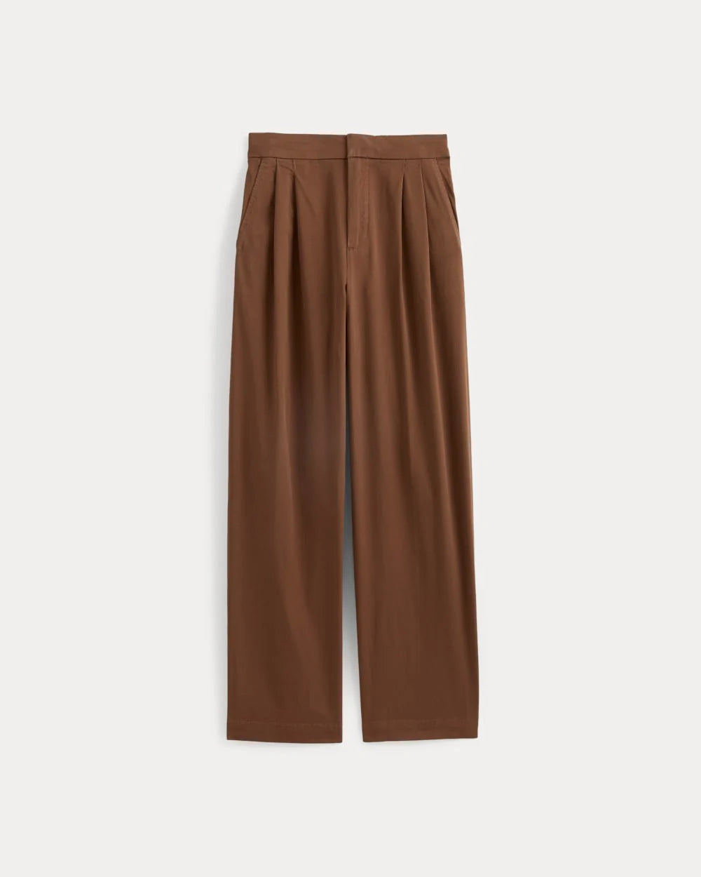 KumsFashions Pull-On Easy Trouser in Toffee – Relaxed Fit Organic Cotton Twill