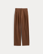 KumsFashions Pull-On Easy Trouser in Toffee – Relaxed Fit Organic Cotton Twill