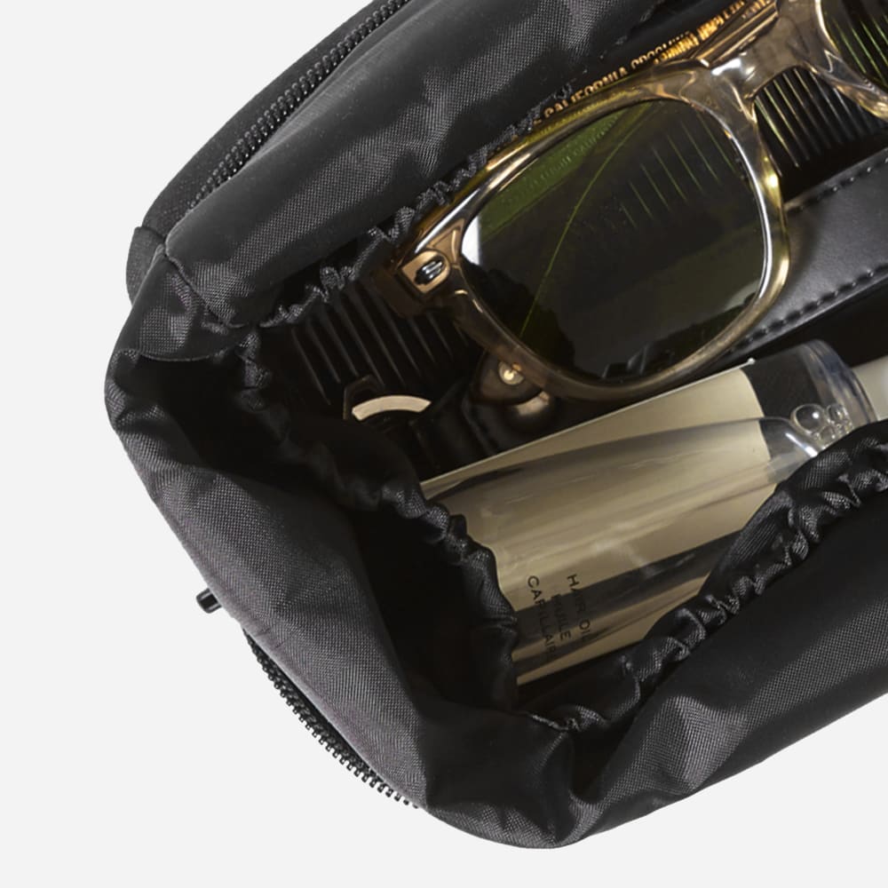 KumsFashions KumsTravel Catch-All Case – Black Recycled Polyester Organizer