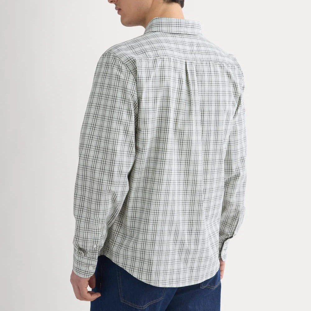 KumsFashions Washed Poplin Shirt | Skywriting Blue Multi