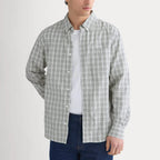 KumsFashions Washed Poplin Shirt | Skywriting Blue Multi